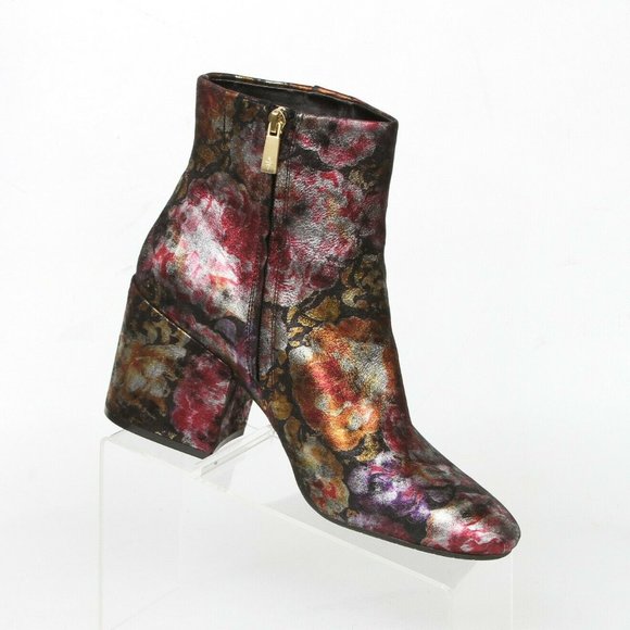 Kenneth Cole Reeve Floral High Heel Ankle Boot 11M - Picture 3 of 12